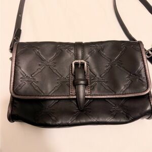 Longchamp Brown Leather Crossbody Bag